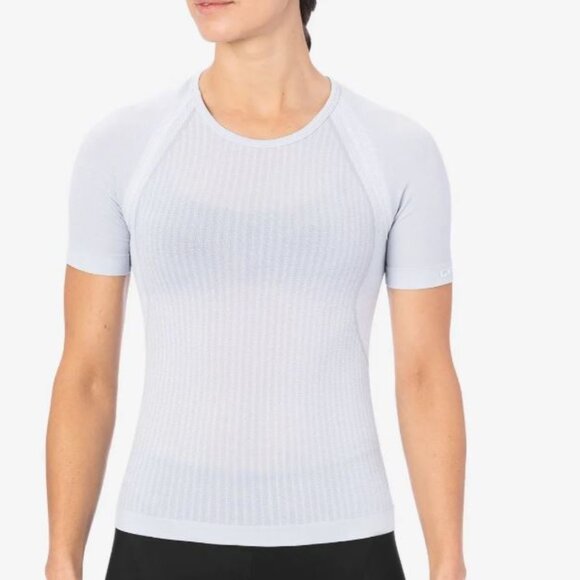 Giro Tops - Giro Women's Chrono Short Sleeve Base Layer, White, Size S/M Retail $75